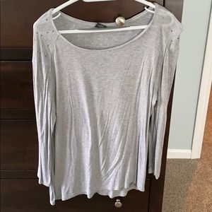 Large grey long sleeve shirt